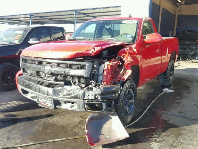 1GCEC14X28Z122912 - 2008 CHEVROLET SILVERADO RED photo 2