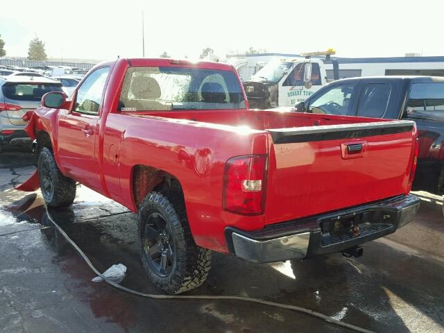 1GCEC14X28Z122912 - 2008 CHEVROLET SILVERADO RED photo 3