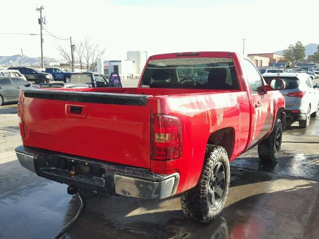 1GCEC14X28Z122912 - 2008 CHEVROLET SILVERADO RED photo 4