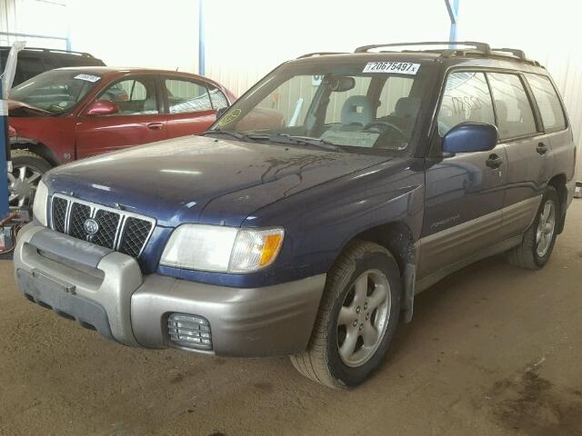 JF1SF65542H728199 - 2002 SUBARU FORESTER S Mavi foto 2