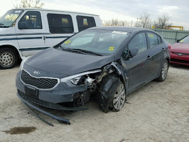 KNAFX4A60G5444344 - 2016 KIA FORTE LX BLACK photo 2