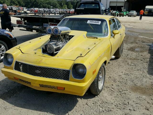 1V77B3V149973 - 1973 CHEVROLET VEGA YELLOW photo 2