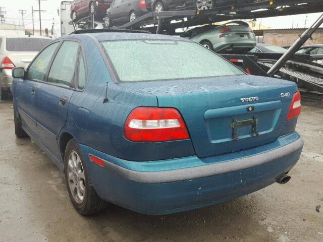 YV1VS29561F674530 - 2001 VOLVO S40 1.9T GREEN photo 3