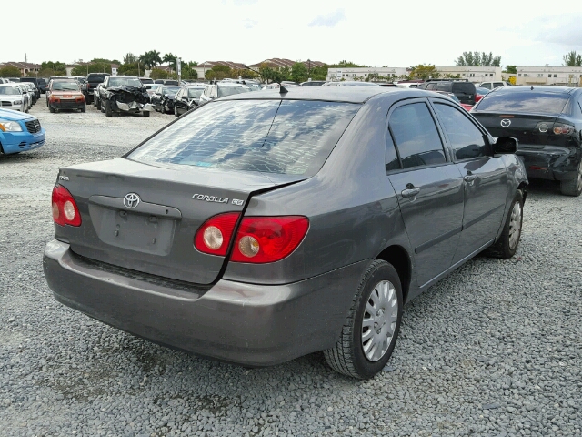 1NXBR32E85Z560689 - 2005 TOYOTA COROLLA CE GRAY photo 4