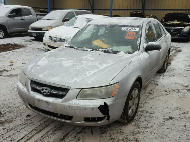 5NPET46C77H257966 - 2007 HYUNDAI SONATA GLS SILVER photo 2