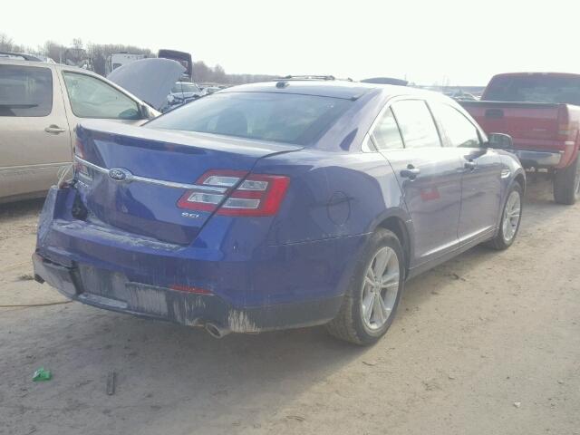 1FAHP2E82EG186315 - 2014 FORD TAURUS BLUE photo 4