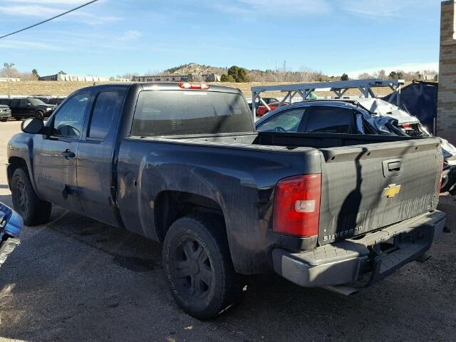 1GCEC19C98Z121911 - 2008 CHEVROLET SILVERADO BLACK photo 3