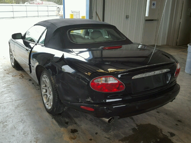 SAJDA42B31PA14640 - 2001 JAGUAR XKR BLACK photo 3