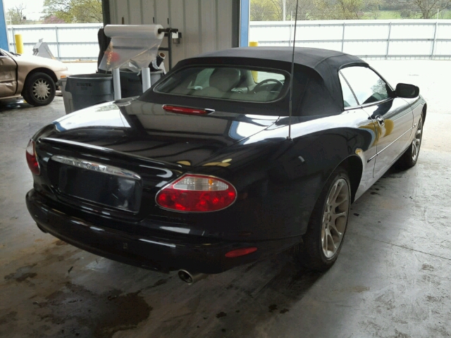 SAJDA42B31PA14640 - 2001 JAGUAR XKR BLACK photo 4