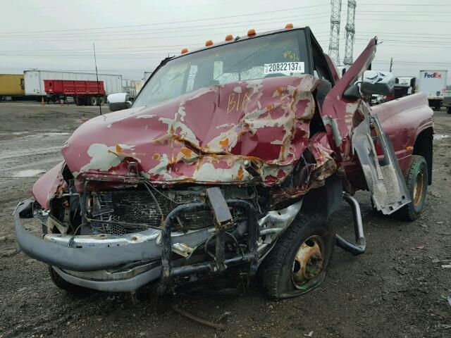 1B7MF36C1SS261633 - 1995 DODGE RAM 3500 MAROON photo 2