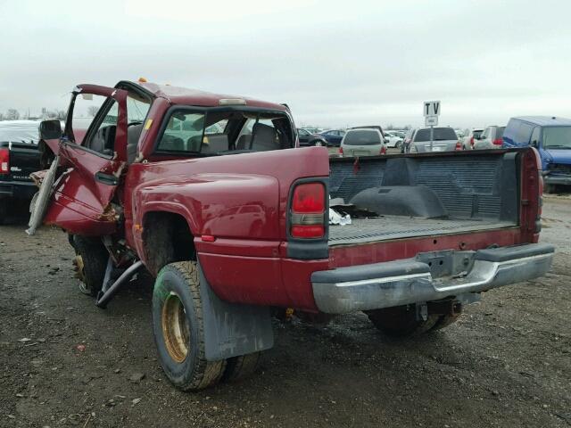 1B7MF36C1SS261633 - 1995 DODGE RAM 3500 MAROON photo 3