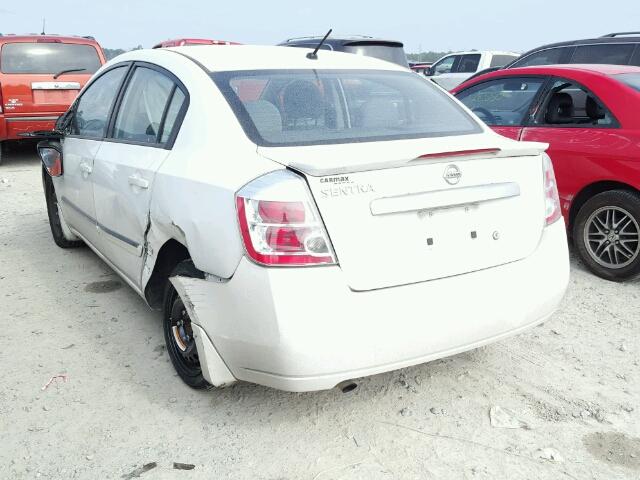 3N1AB6APXCL749735 - 2012 NISSAN SENTRA 2.0 WHITE photo 3