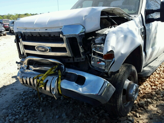 1FTWX33Y08EC04742 - 2008 FORD F350 WHITE photo 10