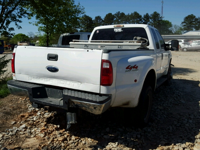 1FTWX33Y08EC04742 - 2008 FORD F350 WHITE photo 4