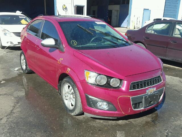 1G1JC5SH1E4128641 - 2014 CHEVROLET SONIC LT PINK photo 1