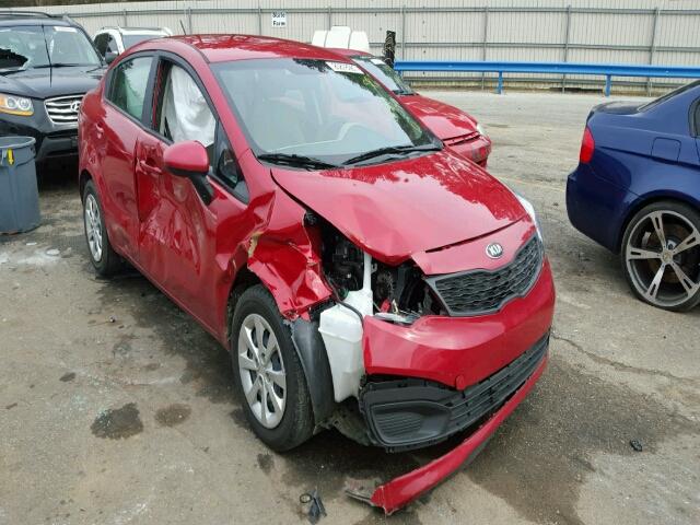 KNADM4A35F6468704 - 2015 KIA RIO LX RED photo 1