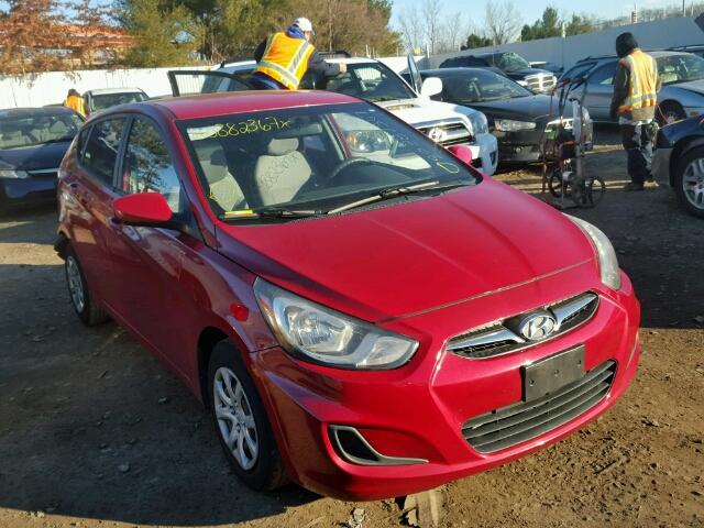 KMHCT5AE1CU042570 - 2012 HYUNDAI ACCENT GLS RED photo 1