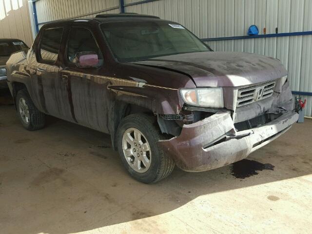 2HJYK16548H531596 - 2008 HONDA RIDGELINE PURPLE photo 1