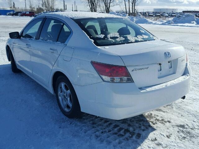 1HGCP25319A802573 - 2009 HONDA ACCORD LX WHITE photo 3