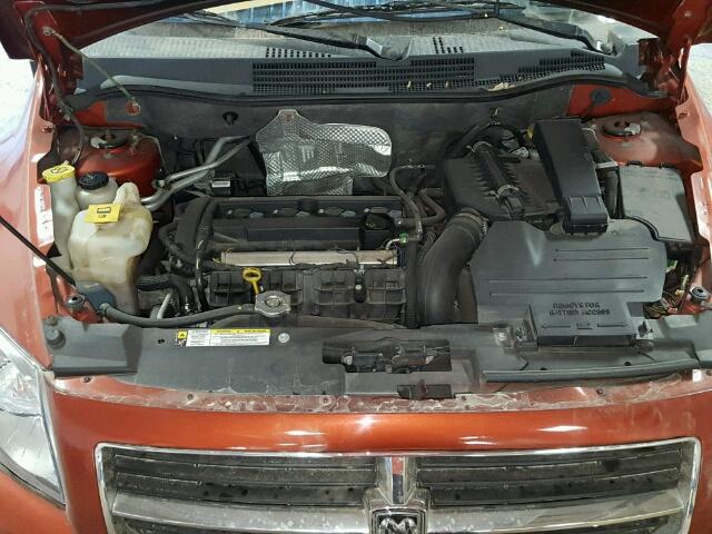 1B3HB48AX9D130862 - 2009 DODGE CALIBER SX ORANGE photo 7