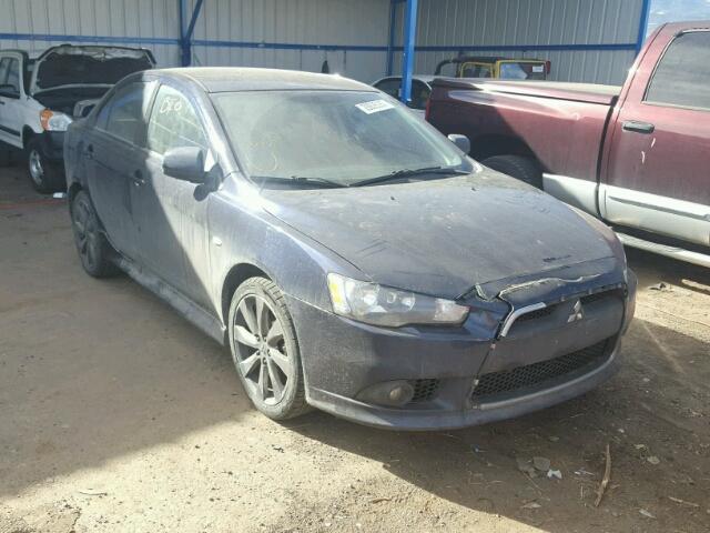 JA32U8FW1EU021574 - 2014 MITSUBISHI LANCER BLUE photo 1