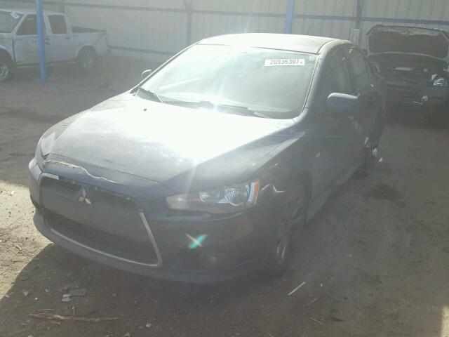 JA32U8FW1EU021574 - 2014 MITSUBISHI LANCER BLUE photo 2