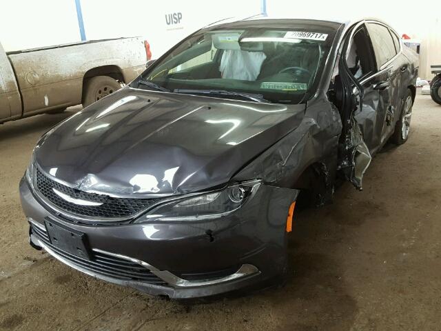 1C3CCCAB4FN719323 - 2015 CHRYSLER 200 LIMITE CHARCOAL photo 2