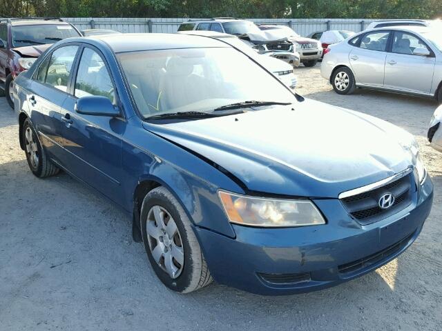 5NPET46C66H173104 - 2006 HYUNDAI SONATA GL GREEN photo 1