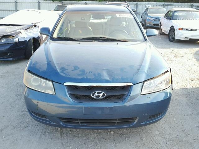 5NPET46C66H173104 - 2006 HYUNDAI SONATA GL GREEN photo 9