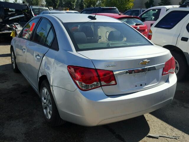 1G1PA5SG2F7117428 - 2015 CHEVROLET CRUZE SILVER photo 3