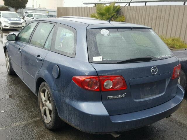 1YVHP82D555M75175 - 2005 MAZDA 6 S BLUE photo 3