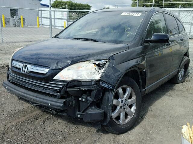 JHLRE38728C025734 - 2008 HONDA CR-V EXL BLACK photo 2