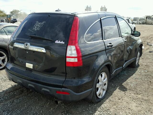 JHLRE38728C025734 - 2008 HONDA CR-V EXL BLACK photo 4