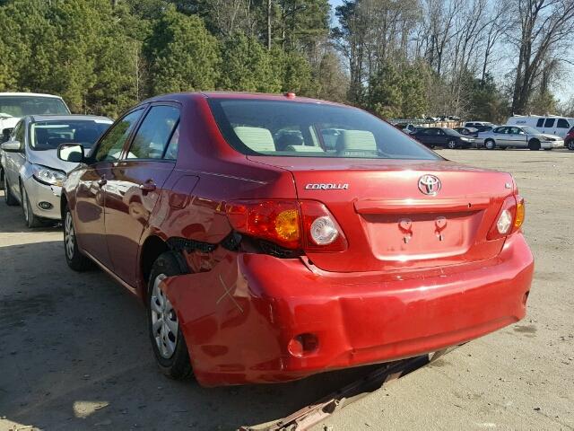 2T1BU4EE1AC513824 - 2010 TOYOTA COROLLA/S/ RED photo 3