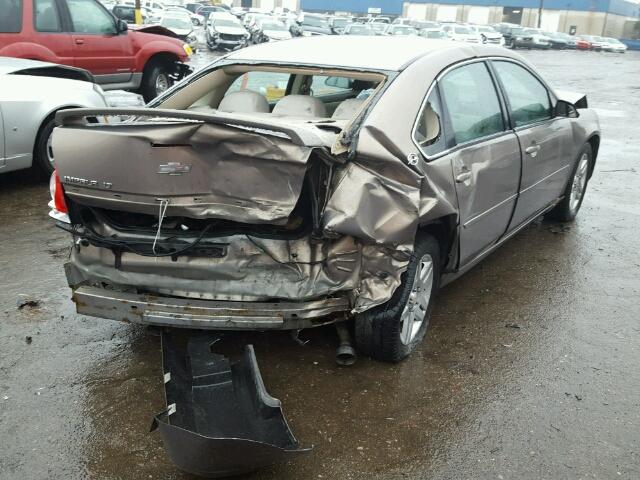 2G1WC581869135262 - 2006 CHEVROLET IMPALA LT GOLD photo 4