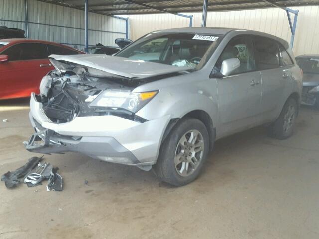 2HNYD28459H529053 - 2009 ACURA MDX TECHNO SILVER photo 2