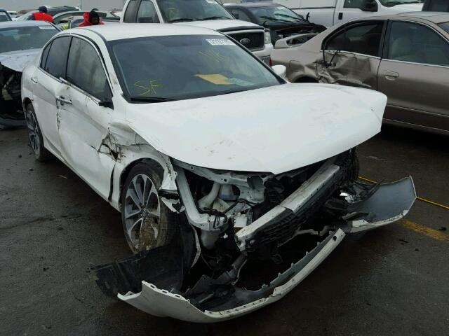 1HGCR2F54EA026637 - 2014 HONDA ACCORD SPO WHITE photo 1