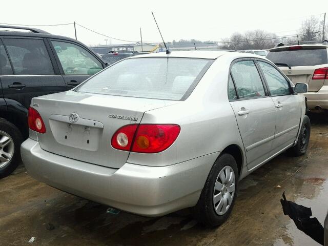 2T1BR32E74C181814 - 2004 TOYOTA COROLLA CE GRAY photo 4