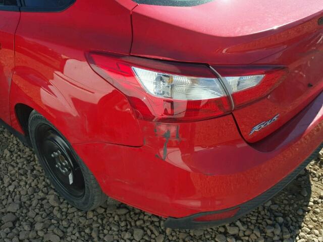 1FADP3F26EL145059 - 2014 FORD FOCUS SE RED photo 9