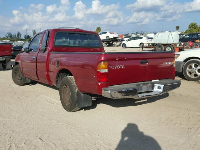 4TAVL52N9WZ038037 - 1998 TOYOTA TACOMA XTR MAROON photo 3