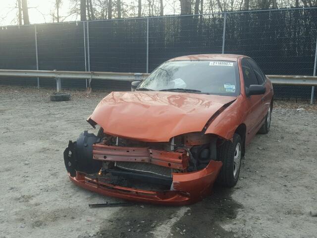 1G1JC52F147171727 - 2004 CHEVROLET CAVALIER ORANGE photo 2