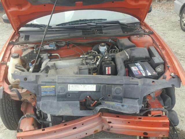 1G1JC52F147171727 - 2004 CHEVROLET CAVALIER ORANGE photo 7