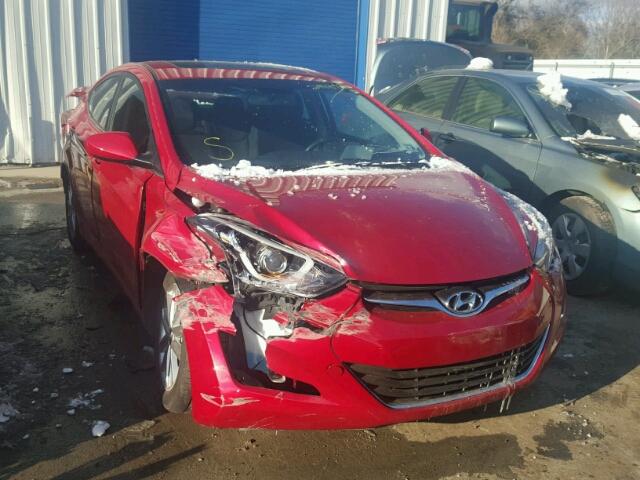 KMHDH4AE2FU413885 - 2015 HYUNDAI ELANTRA SE RED photo 1