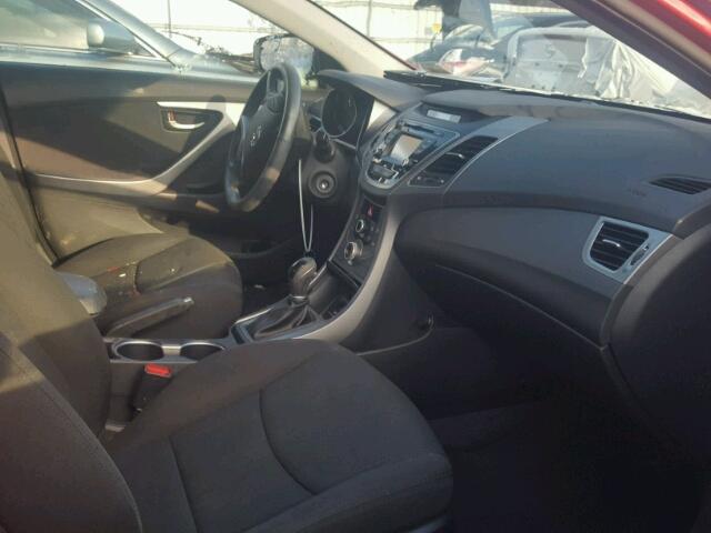 KMHDH4AE2FU413885 - 2015 HYUNDAI ELANTRA SE RED photo 5