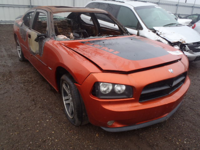 2B3KA53H26H215289 - 2006 DODGE CHARGER R/ ORANGE photo 1