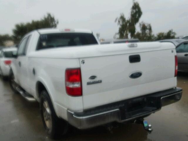 1FTPX12595NA38149 - 2005 FORD F150 WHITE photo 3