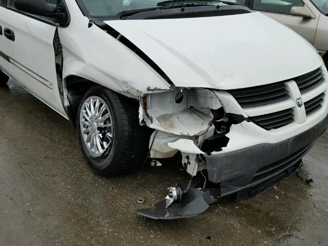 1D4GP25R17B176635 - 2007 DODGE CARAVAN SE WHITE photo 9