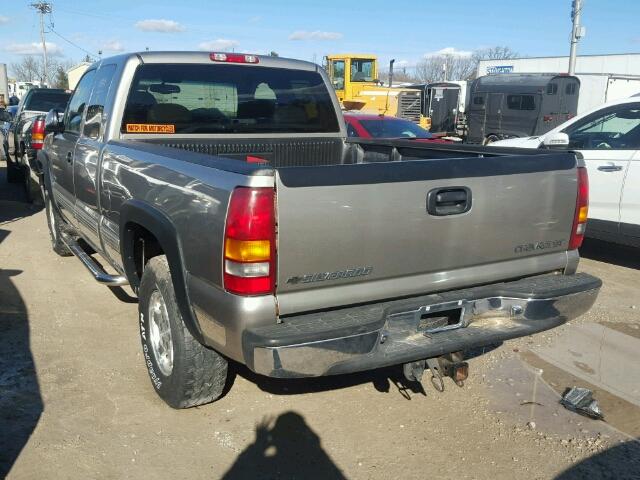 1GCEK19T7YE156604 - 2000 CHEVROLET SILVERADO TAN photo 3