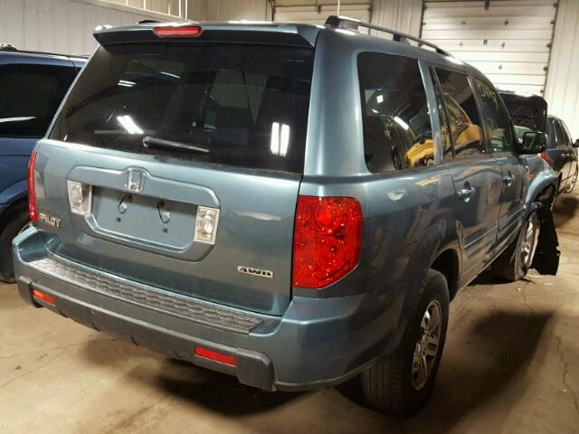 5FNYF183X8B015785 - 2008 HONDA PILOT SE BLUE photo 4