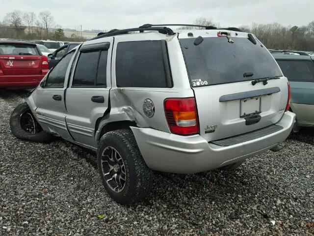 1J4GX48S54C266815 - 2004 JEEP GRAND CHER SILVER photo 3